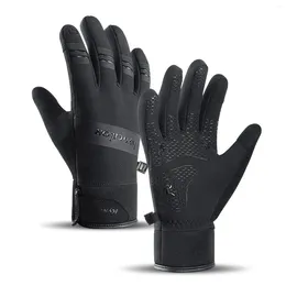 Gants de vélo de cyclisme 3M Black Black Imperproofroproof Hiver chaud Sports extérieurs Running Motorcycle Ski tactile Snowboard