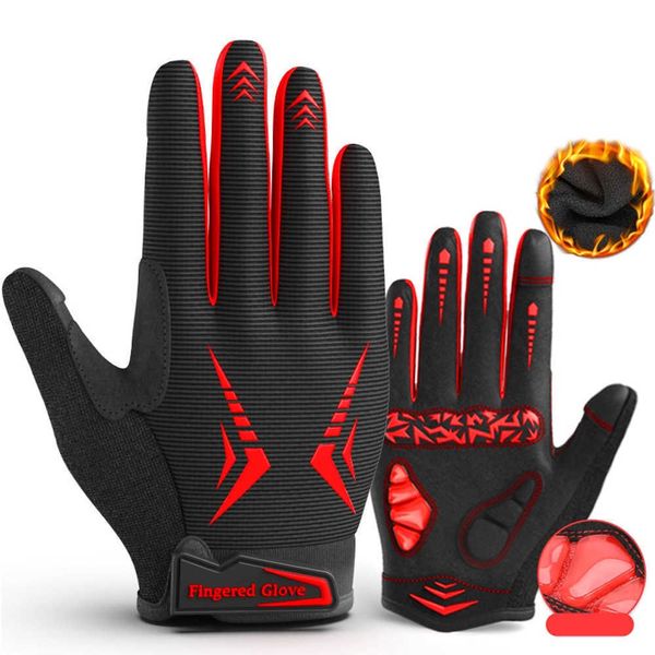 Gants de cyclisme MOREOK automne hiver doigt complet vélo écran tactile Bicyc anti-dérapant montagne hommes L221024