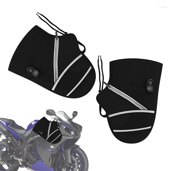 Glants à vélo pour moteur de moto réchauffe des mains rechargeables à la couverture de motoneige à 3 paramètres