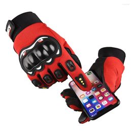 Fietshandschoenen Motor Heren Dames Handschoen Moto PVC Touchscreen Ademend Aangedreven Motorracen Rijden Fiets Beschermend Winter