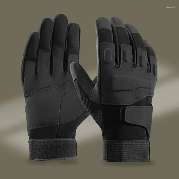 Gants de cyclisme Motorcycle Tactique Tactique Full Finger Bicycle Antisiskide Military Army Paintball Tirball Half Glove