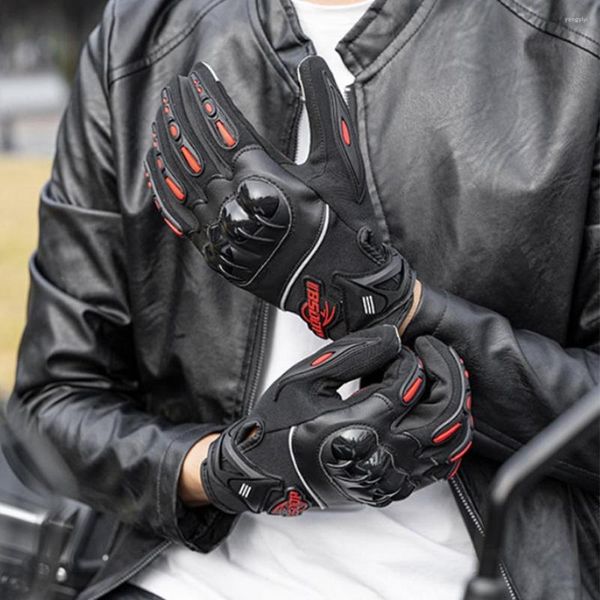 Gants de cyclisme Moto Écran Tactile Antidérapant Plein Doigt Handguard Équipement Pour Sports de Plein Air Travaux