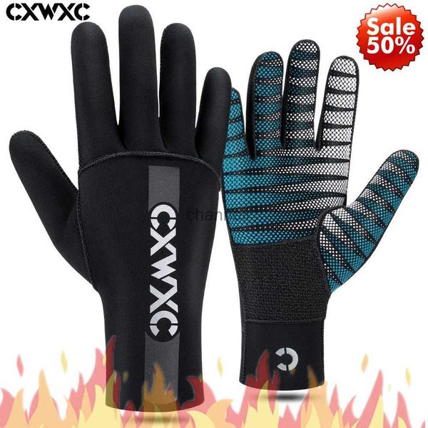 Guantes de ciclismo Guantes de neopreno Buceo Traje de neopreno Guantes 3 mm Flexible Térmico Snorkel Buceo Pesca submarina Guantes de ciclismo Hombres Mujeres Invierno YQ231129