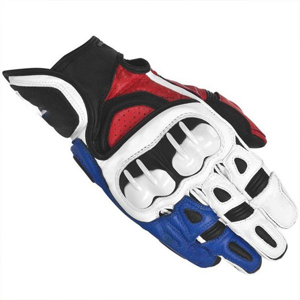 Gants de cyclisme en plein air doigt complet chaud vélo Ski neige moto gants en cuir Motocross vélo gants d'équitation blanc rouge bleu gants 230825