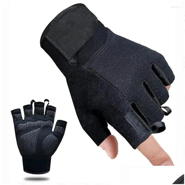 Guantes de ciclismo Deportes al aire libre Hombres y mujeres Fitness para entrenamiento de levantamiento de pesas Entrega de gotas Equipo de protección al aire libre Dhzwy