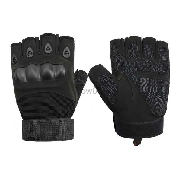 Guantes de ciclismo Guantes tácticos al aire libre Airsoft Guantes deportivos Medio dedo Militar Hombres Guantes de combate Breathab Tiro Caza Guantes de ciclismo HKD230720