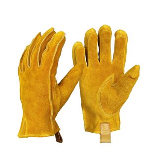 Gants de cyclisme OZERO véritable peau de vache été coupe-vent Sport en plein air Moto cyclisme protection coupe-vent isolé Camp guantes Moto gants 231204