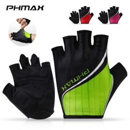 Fietsende handschoenen phmax half vinger schok-absorberende MTB anti-zware ademende racefietsapparatuur T221019 T221019