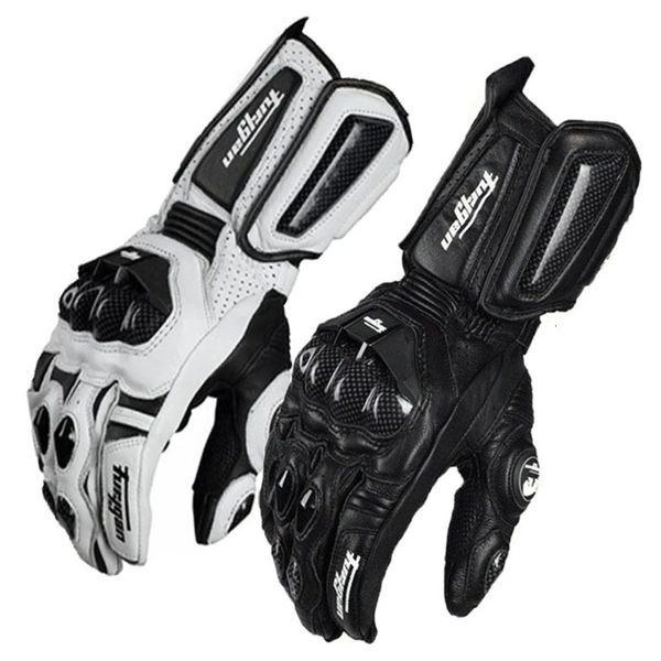 Gants de cyclisme Moto professionnelle blanche Motos de course hors route Résistance aux chutes Luvas en plein air Noir suvs long style 230801