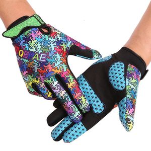 Gants de cyclisme Qepae gants de cyclisme doigt complet gants de vélo demi-doigt anti-dérapant antichoc Gel respirant Lycra rembourré paume gants 231109