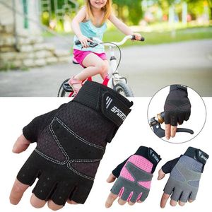 Cycling Gloves Road Bike Sports Half Finger Anti Slip Bicycle MTB voor tieners Kid en kleine vrouwen 220624