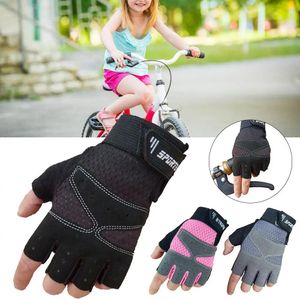 Gants de cyclisme vélo de route sport demi doigt anti-dérapant vélo vtt pour adolescents enfant et petites femmes 231005