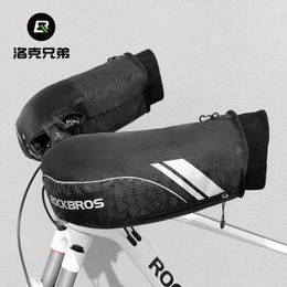 Fietshandschoenen ROCKBROS paar tangan sepeda gunung set angin hangat listrik D39 1 perlengkapan berkendara musim dingin 230905