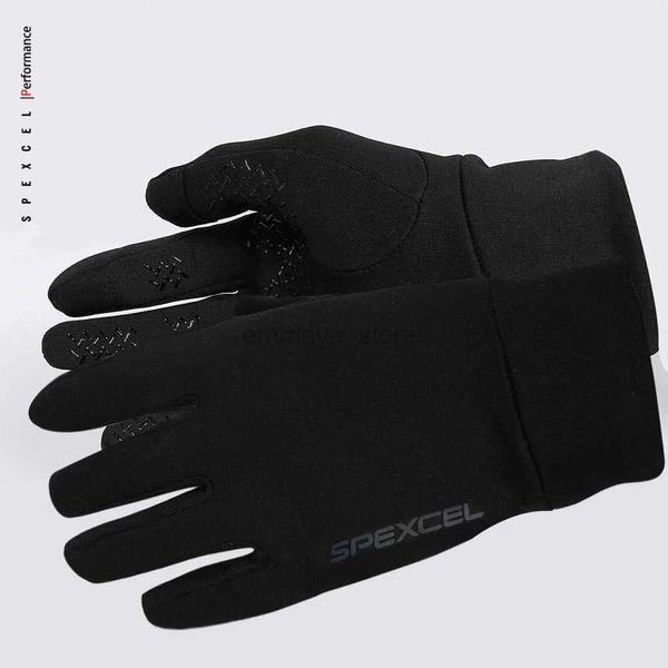 Guantes de ciclismo SPEXCEL NUEVO PRO TEAM Invierno Térmico Polar Guantes de ciclismo Dedo completo Carrera de carretera Guantes de bicicleta Negro 240322