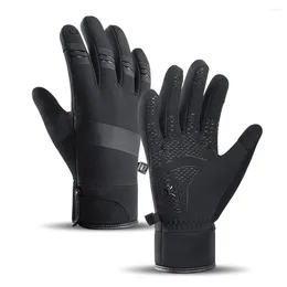 Guantes de ciclismo Deportes Invierno Resistente al agua A prueba de viento Cálido Antideslizante Pantalla táctil Montar para hombres Mujeres