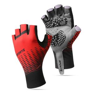 Gants De Vélo D'été Demi Doigt Vélo Glvoes Hommes Femmes Glace Soie Respirant Antidérapant Sport Glvoes Pêche Fitness Gants T221019