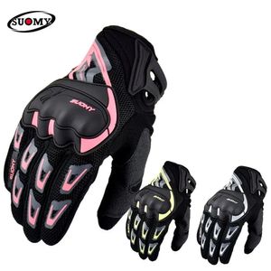 Fietshandschoenen Suomy Motorfiets Heren Zomer Moto Biker Touchscreen Motocross Beschermende Fit Dames Roze Ademend 231031