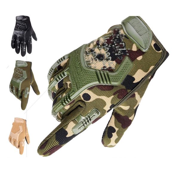 Guantes de ciclismo Guantes militares tácticos a mitad de los dedos Pintball Airsoft s