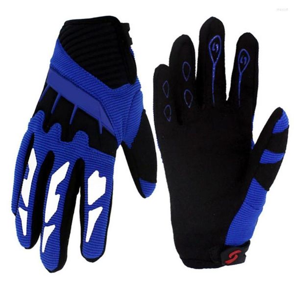 Guantes de ciclismo Unisex Protección completa de los dedos Niños Niños Patinando Scooter Bicicleta Monta Racing Cross Country