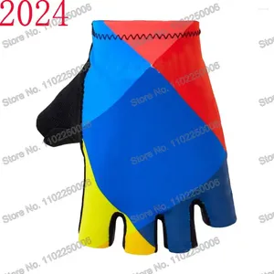 Cycling Gloves USA Team 2024 HOMME BICYLY GEL SUMME Half Finger Glove Fingerless Mtb Mountain Road Bike Jersey Femme Motorcycle