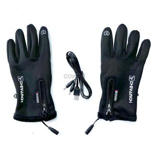 Gants de cyclisme USB gants de pêche chauffants électriques 5 doigts répartiteur de chaleur à emporter hiver cyclisme chasse gants chauds doigt nu toucher HKD230720