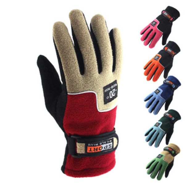 Gants De Cyclisme Chaud Doigt Long Cyclisme Gants D'hiver Hommes Femmes Pour Le Travail De Pêche Ski Moto Cycle Alpinisme Gant Thermique Vtt Accessoires T221019