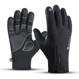 Gants de cyclisme imperméables hiver hommes femmes écran tactile temps froid Sports de plein air thermique polaire course gant de Ski 231121