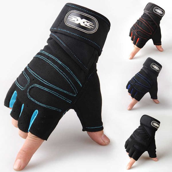 Gants de cyclisme, exercices de poids, levage de la moitié des doigts, musculation, entraînement, gymnastique, Fitness, pour hommes et femmes, L221024