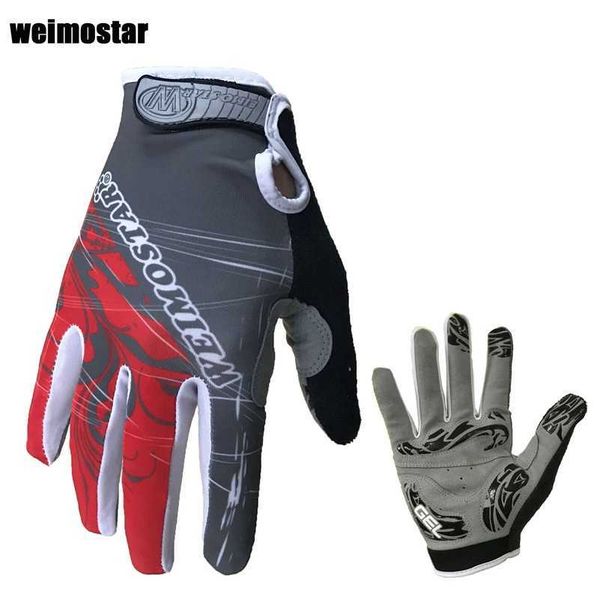 Gants De Vélo Weimostar Gants De Vélo Antichoc Gel Rembourré Gant De Vélo Hommes Vélo Doigt Complet Gants Femmes VTT Gants De Course Marque Blanc J230422