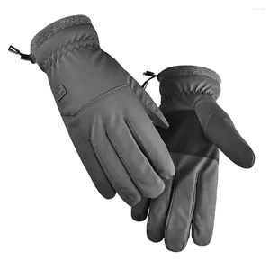 Fietshandschoenen Winddicht 1 paar Waterdicht Sneeuwski Heren Warm Beschermende wanten met volledige vingers Touchscreen
