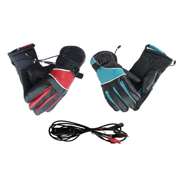 Guantes de ciclismo Windstoppers Electrotérmico Antideslizante A prueba de viento Térmico Cálido Invierno 12 V Calentamiento eléctrico Transpirable TacticalCycling CyclingC