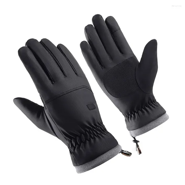 Guantes de ciclismo Accesorios de ciclismo de invierno Manoplas deportivas antideslizantes Tamaño compacto Ropa de mano Suministros de guantes de esquí Azul