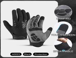 Guantes de ciclismo Bike de dedo completo de invierno Mantenga a los hombres calientes Mujeres en bicicleta Montar al aire libre Protector de deportes Toque Sn Fitness2498969