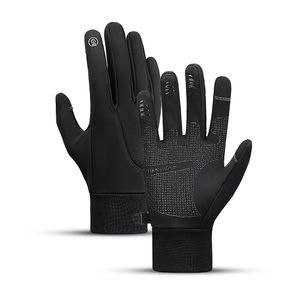 Guantes de ciclismo Guantes de invierno Hombres Ciclismo Bicicleta Mujer Polar térmico Viento frío Pantalla táctil impermeable Bicicleta Cálido Correr al aire libre 230606