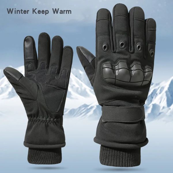 Gants de cyclisme hiver hommes tactique ski Shell Break polaire champ thermique écran tactile armée femmes formation sport gant 231023