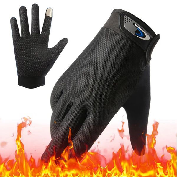 Gants de cyclisme hiver moto pour hommes écran tactile motocycliste Motocross pêche chauffage gant imperméable motard 231005
