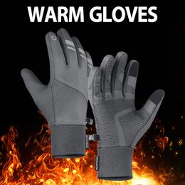 Gants de cyclisme sports d'hiver plus gants chauds en velours pour hommes et femmes écran tactile ski cyclisme vélo équitation gants de plein air résistants au froid 230609