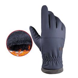 Fietsenhandschoenen winter warm voor mannen vrouwen waterdichte winddichte touchscreen handschoen handschoen buiten fiets skiën motorcruit L221024