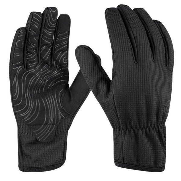 Guantes de ciclismo Invierno - Pantalla táctil térmica a prueba de viento Aislada antideslizante antideslizante. Trabajo de funcionamiento impermeable unisex