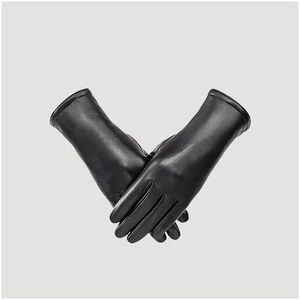 Gants de cyclisme hiver femmes Pu noir Touchsn cuir doux chaud femmes mitaine livraison directe Sports en plein air équipement de protection Otroc