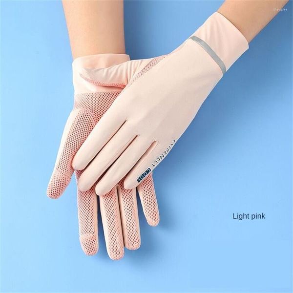 Gants de cyclisme pour femmes, Sports de plein air, Anti-Ultraviolet, fins, respirants, glacés, antidérapants, conduite, écran tactile