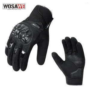 Gants de cyclisme Wosawe Scoter tactile Scooter Scooter Electric Bicycle Hard Knuckle Motorcycle Racing Racing Motorbike MTB Glove