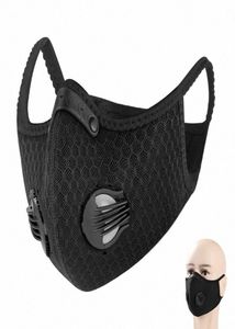 Masque à demi-visage à cyclisme avec soupape de respiration filtrante Activé Carbon PM 25 Antipollution Men Femmes Bicycle Sport Bike Dust Mask 33540730