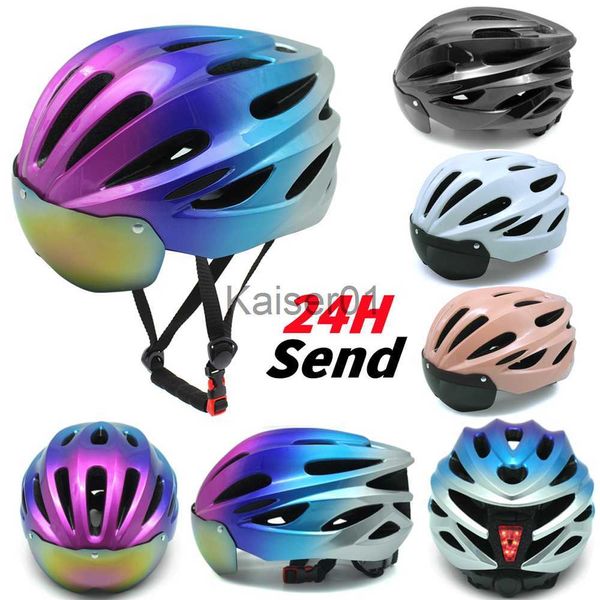 Cascos de ciclismo 2022 Mejor casco de ciclismo MTB / Road Racing Cascos de bicicleta Hombres Mujeres Deportes Sombrero seguro Luz LED Accesorios para bicicletas Envío gratis CALIENTE x0818