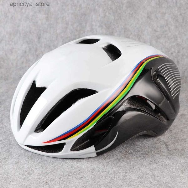 Helmets de ciclismo Aero Triatlón Bicyc Casco MTB Road Bike Helmet TT Timetrial Racing Protector Cycling Sport Safely Cap No Equipment L48