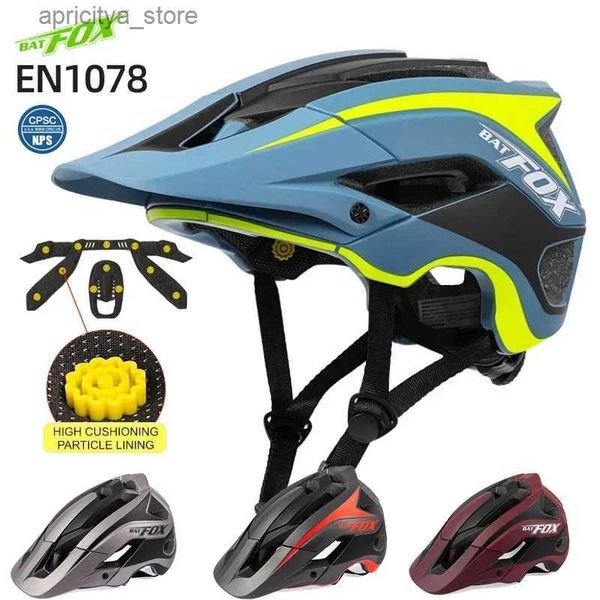 Casques de cyclistes bat Mtb Mountain Bicyc casque Downhill Off-Road Bike Col de cyclisme CASHET ALL-TERRAIN TROUPE XC CASHET MAN FEMMES CASCO CICLISMO L48