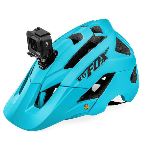 Casques de vélo BAT NOUVEAU Casque Bicyc Trail XC VTT Casque de vélo tout-terrain HORS ROUTE Phare / Support de caméra Casco Ciclismo Casque de vélo HKD230626