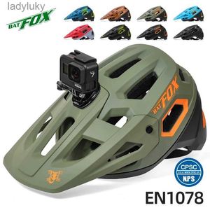 Casques de cyclisme BAT nouveau casque de vélo extérieur DH vtt intégralement moulé casque de VTT de route ultra-léger course équitation casque de cyclisme L240109