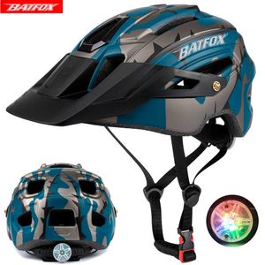 Casques de vélo BATFOX Casque de vélo vélo casco vtt casque de vélo pour hommes avec Light Sport Safety casco bicicleta Casque de vélo de montagne 2023 P230419