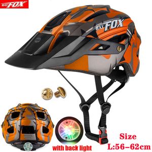 Fietshelmen Batfox Fietshelm voor Volwassen Mannen Vrouwen MTB Mountain Road Mans helm Outdoor Sport Safty 230926